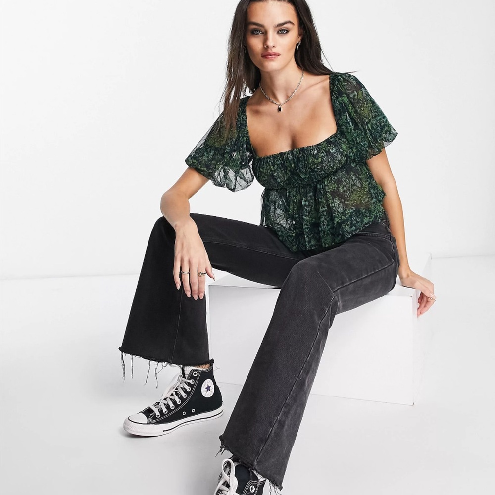 Free people Penelope peplum smock top
